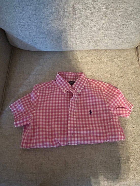Ralph Lauren Other - Ralph Lauren Pink & White Gingham Short-Sleeve Button-Down Shirt— LIKE NEW